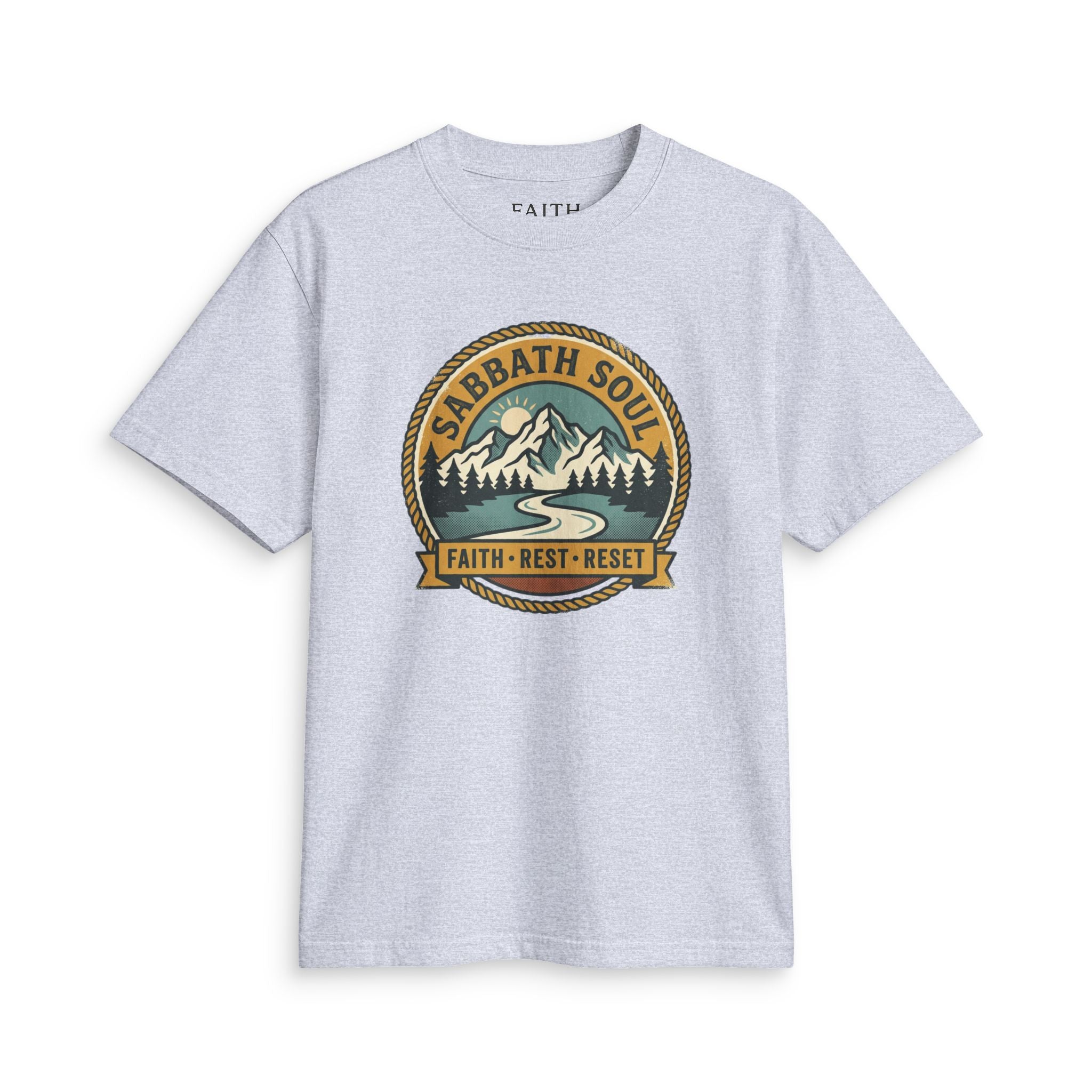 Sabbath Soul T‑Shirt — Faith • Rest • Reset Outdoor Graphic Tee