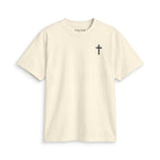 T-Shirt — Minimal Cross Chest Tee | Christian Faith Shirt