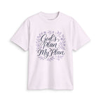 Faith Graphic T-Shirt — "God's Plan My Plan" Floral Tee