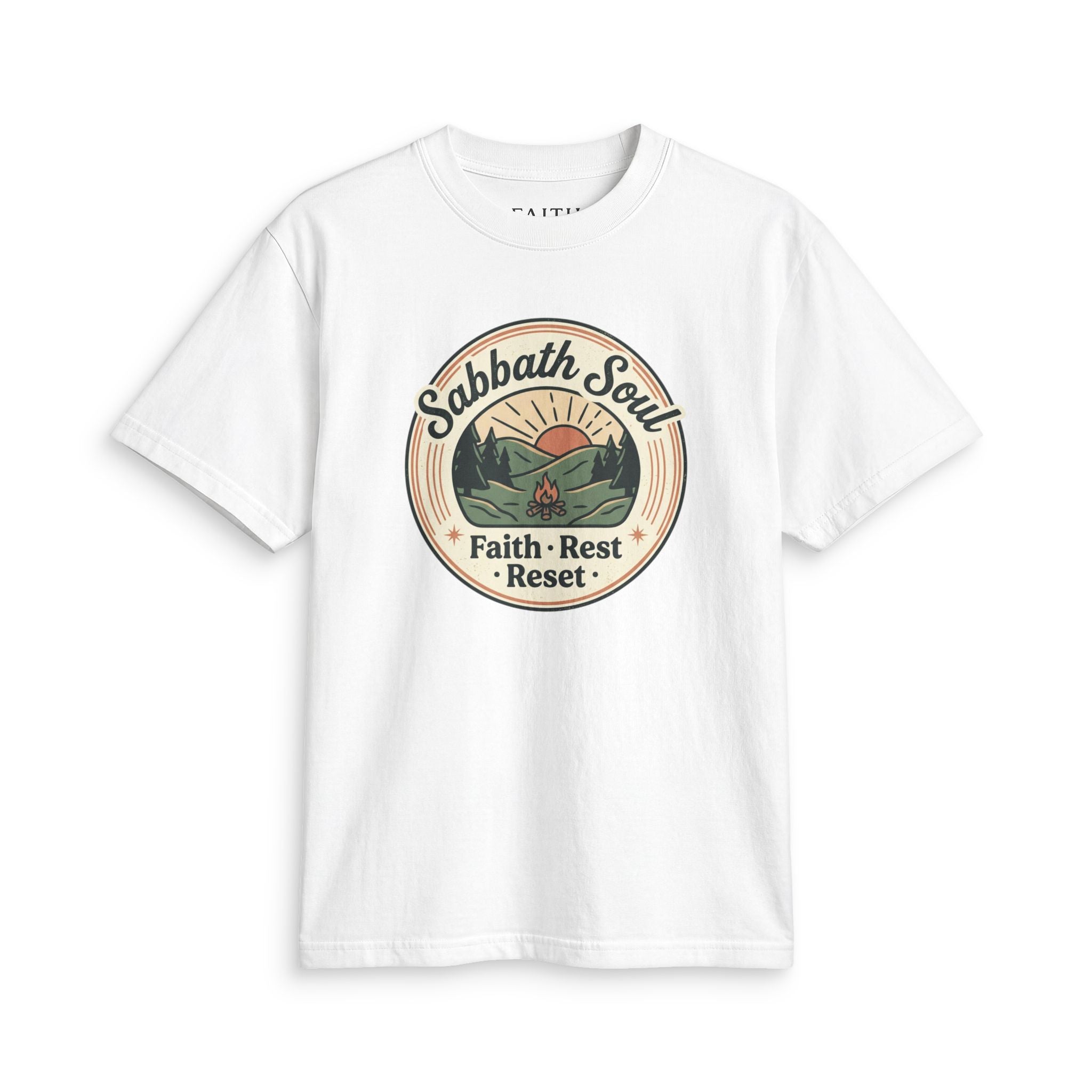Sabbath Soul T-Shirt — Faith • Rest • Reset Vintage Graphic Tee