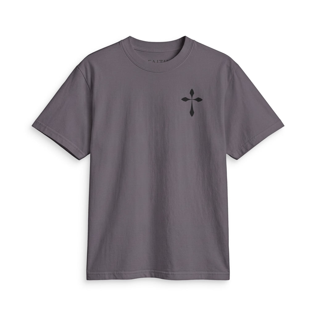 Cross Chest T-Shirt — Minimal Christian Faith Tee