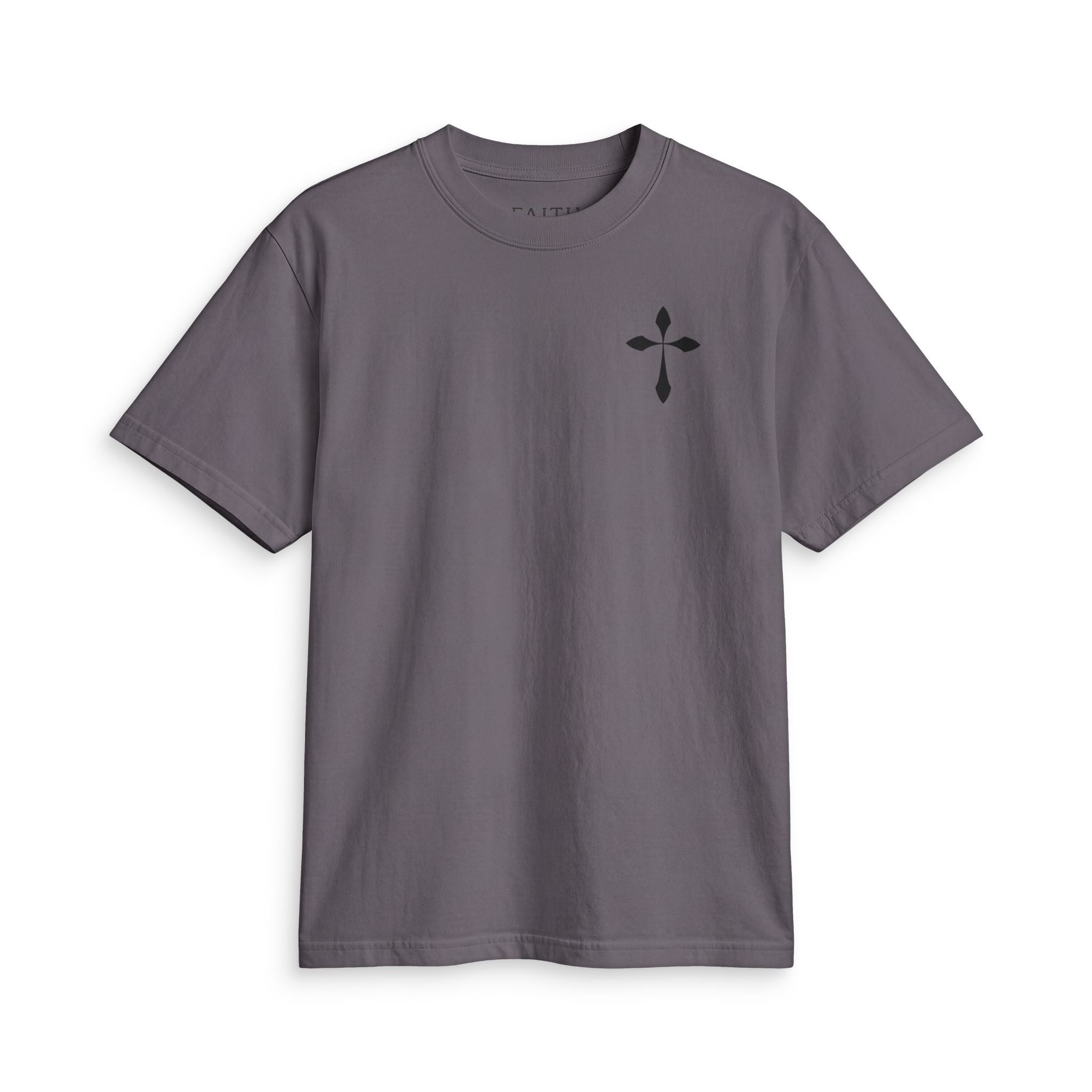 Cross Chest T-Shirt — Minimal Christian Faith Tee