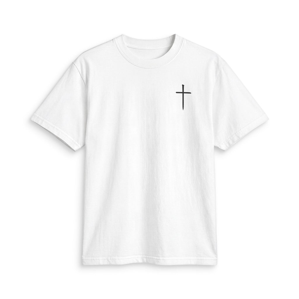 Minimal Cross T-Shirt — Small Chest Christian Tee