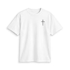 Minimal Cross T-Shirt — Small Chest Christian Tee