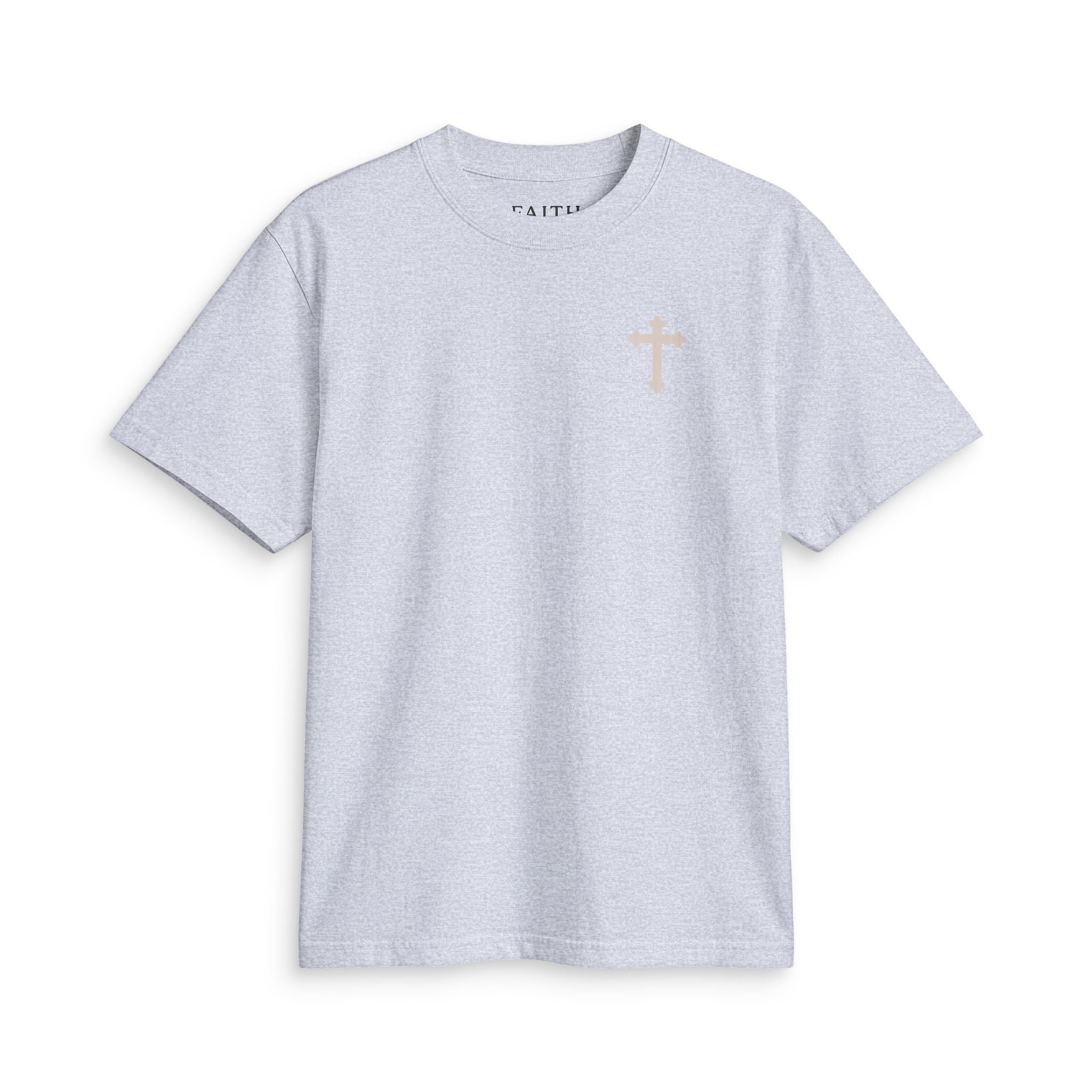 Faith Cross T‑Shirt — Small Chest Cross Christian Tee