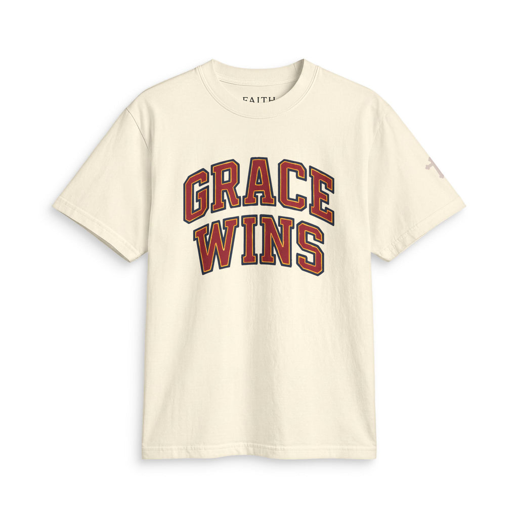 Grace Wins T-Shirt — Inspirational Christian Graphic Tee