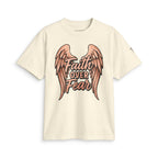 Faith Over Fear T-Shirt — Angel Wings Inspirational Christian Tee