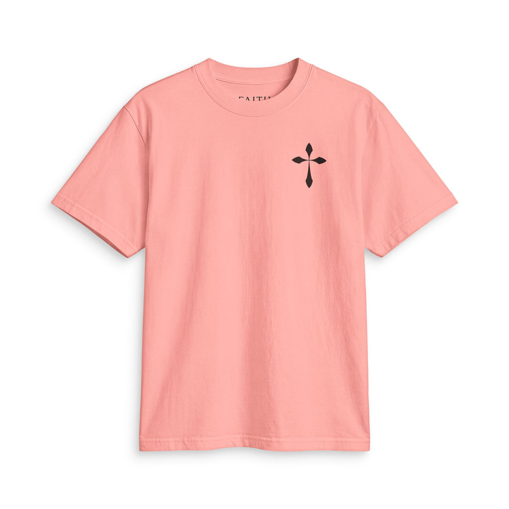 Cross Chest T-Shirt — Minimal Christian Faith Tee