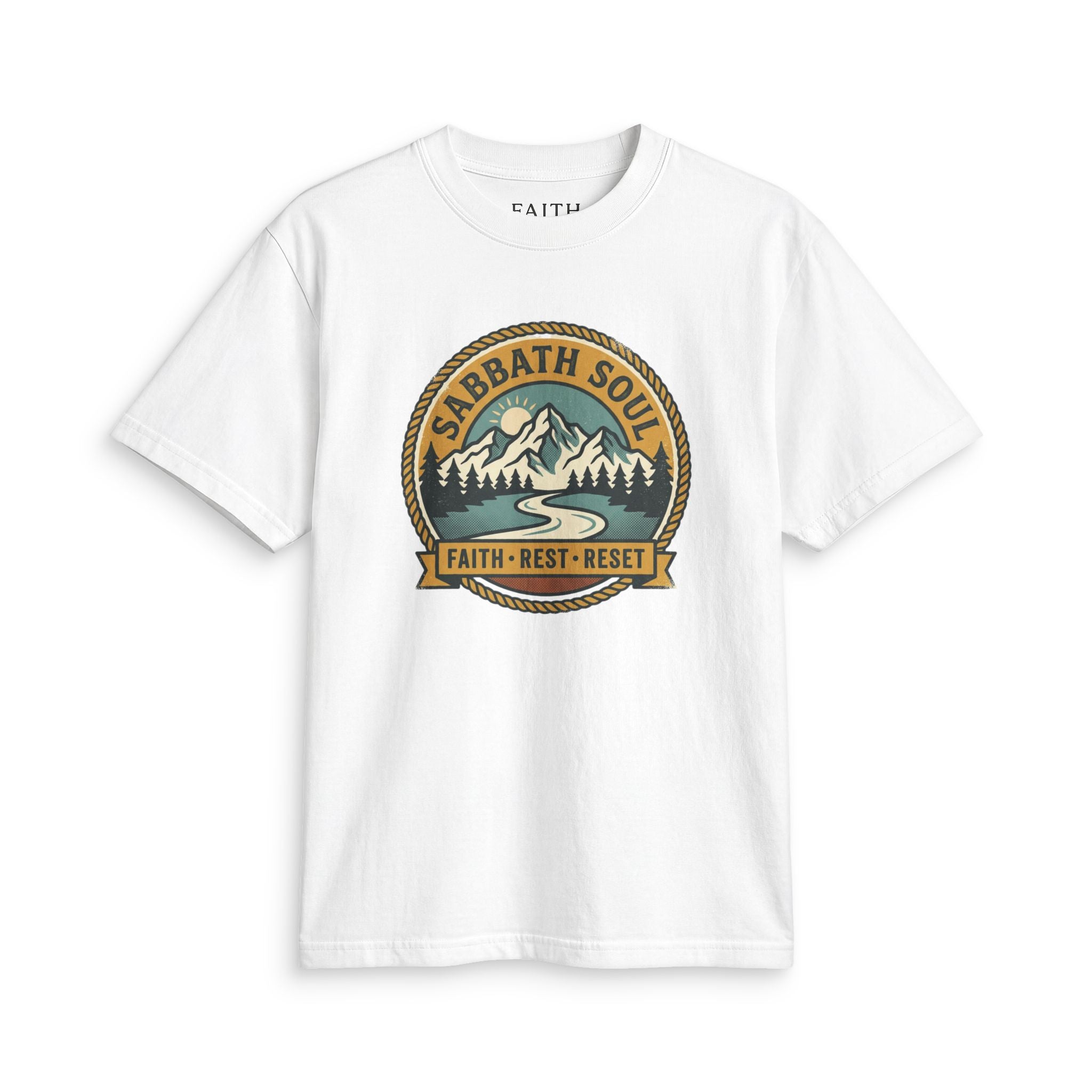 Sabbath Soul T‑Shirt — Faith • Rest • Reset Outdoor Graphic Tee
