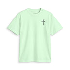 Christian Cross Chest T-Shirt — Minimal Faith Graphic Tee