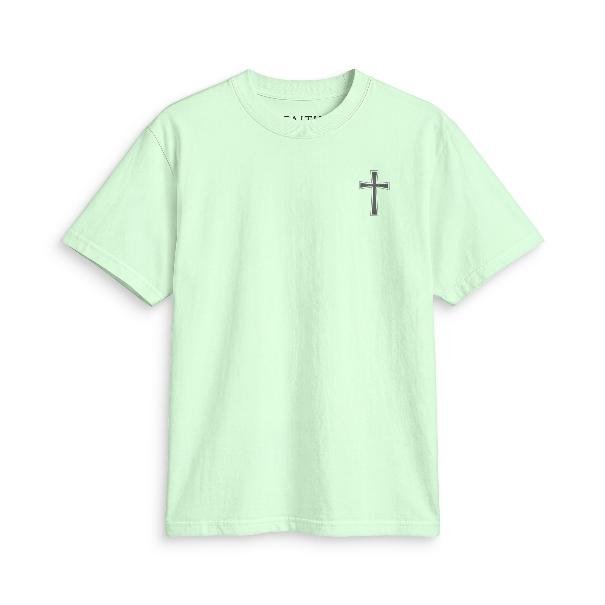 Christian Cross Chest T-Shirt — Minimal Faith Graphic Tee