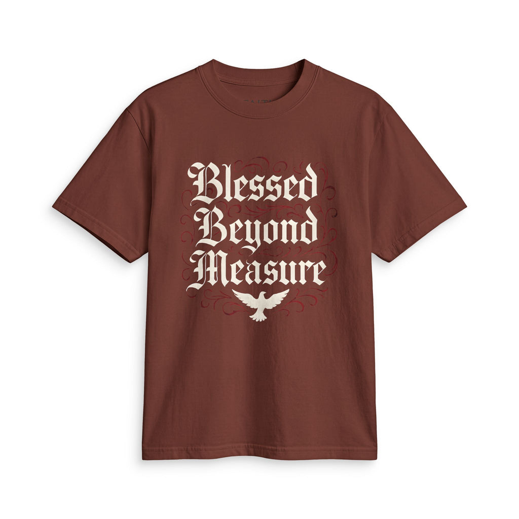 Blessed Beyond Measure T-Shirt — Inspirational Christian Tee with Dove